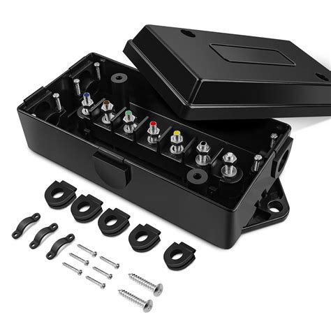 camper junction box|waterproof trailer junction box.